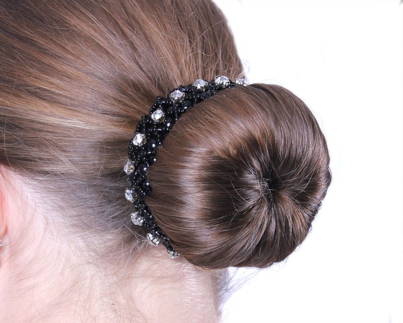 Qhp Hårstrikk scrunchie diamant